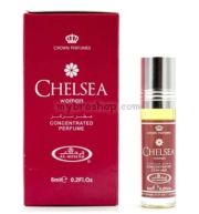 Арабско олио парфюмно масло Al Rehab Chelsea Women 6 ml Аромат касис, праскови, рози, цветя 0% алкохол