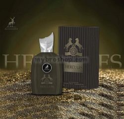 Луксозен aрабски парфюм HERCULES на Maison Alhambra 100 мл Лабданум, Османтус, Тамян, Тютюневи листа, Ванилия, Ветивер, Кедър, Мускус, Нагармота