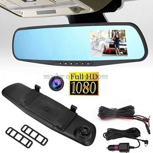 Огледало + Видеорегистратор 4.3" TFT екран  TFT FULL HD със слот за карта памет до 32ГБ