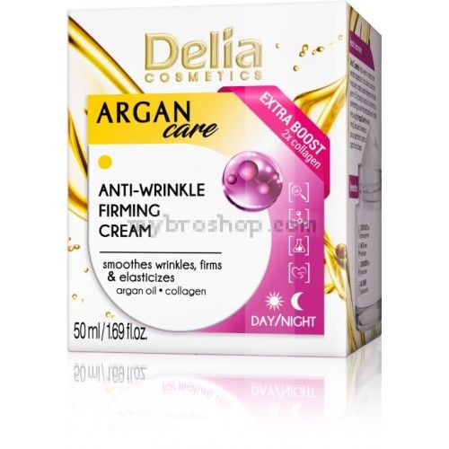 Delia Argan Care Anti-wrinkle cream Collagen Day&Night Крем против бръчки Арган и Колаген 50ml