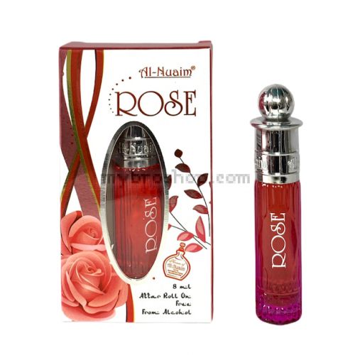 Арабско олио парфюмно масло Al-Nuaim  ROSE 6ml с аромат на роза 0% алкохол