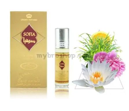 Арабско олио парфюмно масло Al Rehab SOFIA 6ml  Аромат на лилии, рози, божури, лимонена трева  0% алкохол
