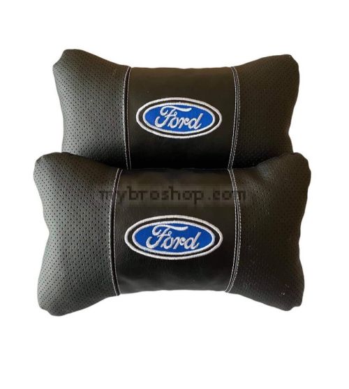 Авто ергономични възглавнички за  вашият автомобил изработени от дишаща дупчена ЕКО кожа 2бр. Комплект на ФОРД