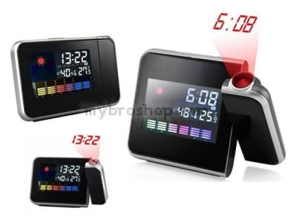 Часовник с календар аларма и LED проекти тип DS-8190 аларма LCD цветен екран PRO