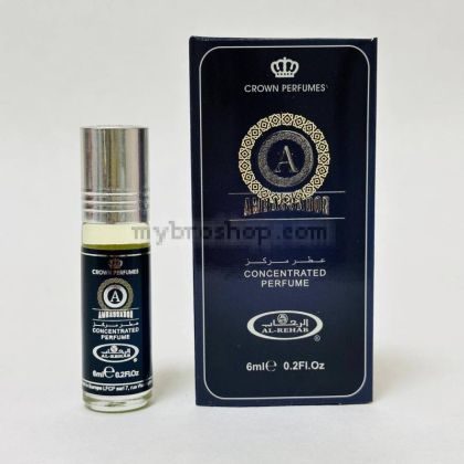 Арабско парфюмно масло от Al Rehab AMBASSADOR men 6 ml сандалово дърво,  мускус, оуд 0% алкохол