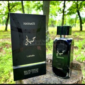 Луксозен aрабски парфюм Hayaati  Lattafa Perfumes 100 мл Индийско орехче, розов пипер, джинджифил, бергамот,тамян, кедър, лабданум, дървесни нотки