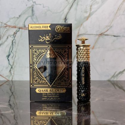 Ориенталскo парфюмно масло Qasr al Oud  от Manasik 6ml Виолетки, топъл и свеж пикантен аромат , дървесени нотки ,пачули, сандалово дърво