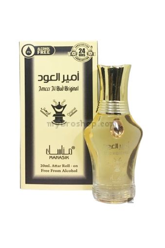 Ориенталскo парфюмно масло Ameer Al Oud Original от Manasik  20 ml кехлибар, опопонакс, тамян, кожа, уд, пачули, сандалово дърво