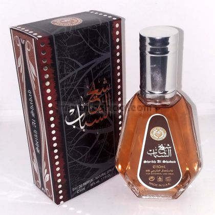 Арабски парфюм Sheikh Al Shabab от Ard Al Zaafaran 50 мл  Амбра,Кехлибар ,Дървесни нотки, Морски нотки, Виолетка, Палисандрово дърво