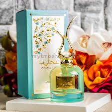 Луксозен aрабски парфюм Andaleeb от Asdaaf 100 мл кехлибар, мускус, сандалово дърво, карамел,роза, жасмин, бели цветя.