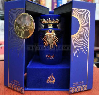 Луксозен арабски парфюм Emaan от Lattafa 100ml Цитрус, жасмин, орех, мускус, ванилия, пачули