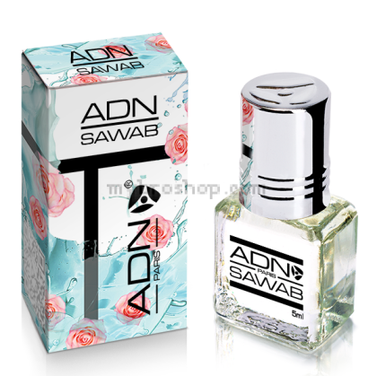 Френско парфюмно масло  Sawab от ADN Paris  Roll on 5 ml мента, ананас, сандалово дърво, роза, грейпфрут, бял мускус