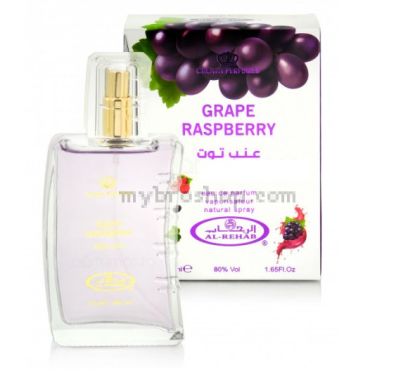 Дълготраен арабски парфюм  GRAPE RASPBERRY на Al Rehab 50 ml Черно грозде , малина  флорални нотки 