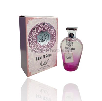 Луксозен парфюм  BANAT AL SULTAN   от Manasik  100 ml роза, жасмин, лилия, иланг-иланг