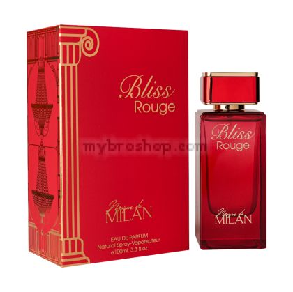 ДУБАЙСКИ  парфюм Bliss Rouge от Maison De Milan 100 ml  Кедър, Мускус, Сив кехлибар