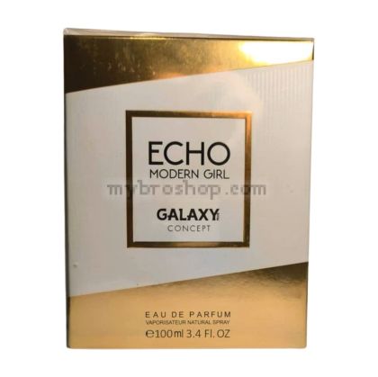 ДУБАЙСКИ  парфюм ECHO MODERN GIRL  от GALAXY PERFUMS 100 ml бял мускус, мадагаскарска ванилия, вирджински кедър