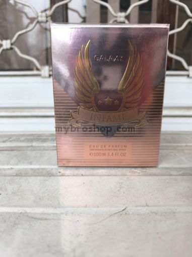 ДУБАЙСКИ  парфюм INFAME  от GALAXY PERFUMS 100 ml мускус, ванилия, бяло дърво и сандалово дърво