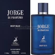 Луксозен aрабски парфюм  JORGE DI PROFUMO DEEP BLUE на Maison Alhambra 100ML  Бергамот, Зелена мандарина, Морски нотки