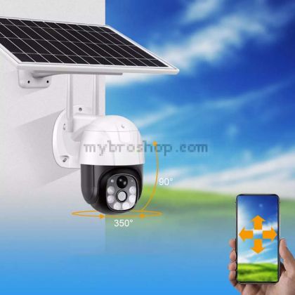 A1414 Соларна куполна камера 4G - 6LED