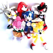 Плюшена играчка - ключодържател  Соник/Sonic  изработена от мек плюш височина 20 см 