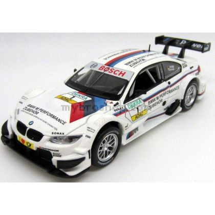 Метална кола BMW M3 DTM засилване с издърпване назад отваряеми врати светлина и звук 