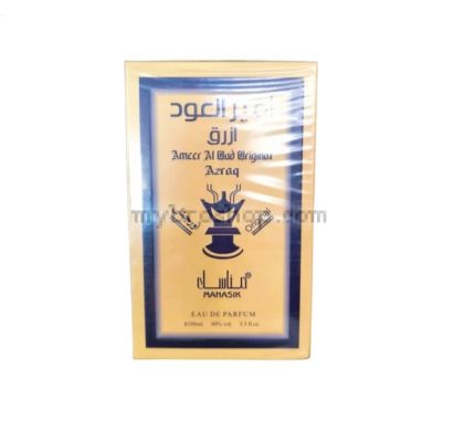 Луксозен парфюм Ameer al oud original Azraq от Manasik  100 ml  Бергамот, Мандарина, Портокалов цвят, Лимон, Розов пипер