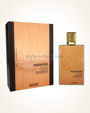 Луксозен парфюм OUD AMBER GOLD от Manasik  100 ml  Уд, сандалово дърво , мускус
