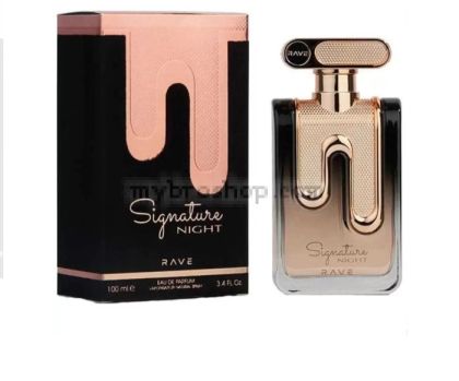 ДУБАЙСКИ  парфюм SIGNATURE  NIGHT от RAVE 100 ml  Бели цветя, тубероза, лилия, жасмин