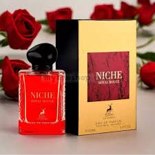 ДУБАЙСКИ парфюм Niche Royal Rouge от MAISON ALHAMBRA  100ml кехлибар, пачули, ванилия, сандалово дърво;