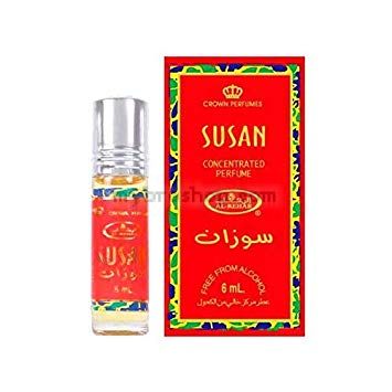 Дълготрайно арабско олио - масло Al Rehab 6мл SUSAN Топъл и приятен аромат на цветя , цитрусови плодове и бял мускус , ванилия 0% алкохол