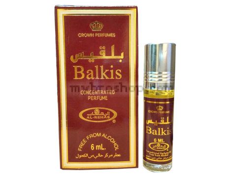 Дълготрайно арабско олио - масло Al Rehab Balkis 6 мл -аромат на Оуд, Флорални нотки, Уди, Сандалово дърво. 0% алкохол