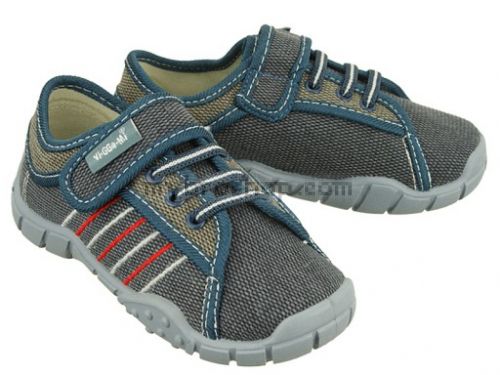Детски текстилни обувки с лепенка за момчета,антибактериална стелка VIGGAMI ( 30 - 35 ) размер