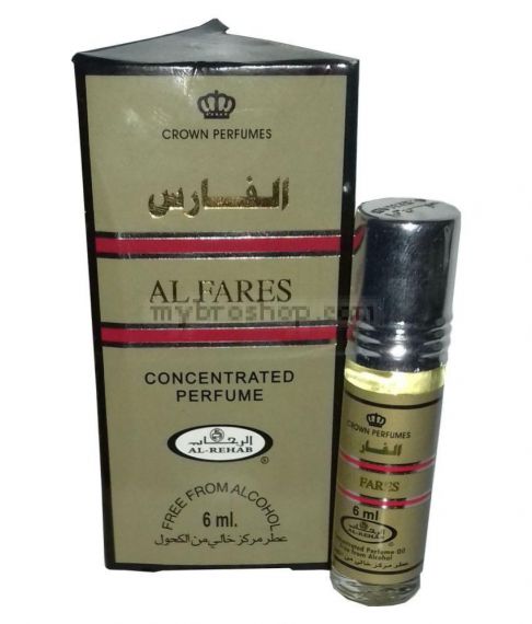 Дълготрайно арабско олио - масло Al Rehab  ал фарес Al Fares 6ml  комбинация от мускус и сладък аромат 0% алкохол