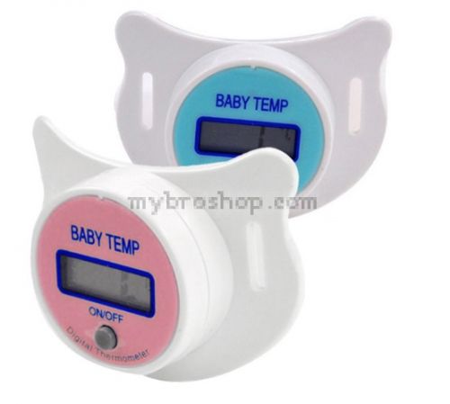 Дигитален термометър биберон с цифров екран за бебете и малки деца два цвята