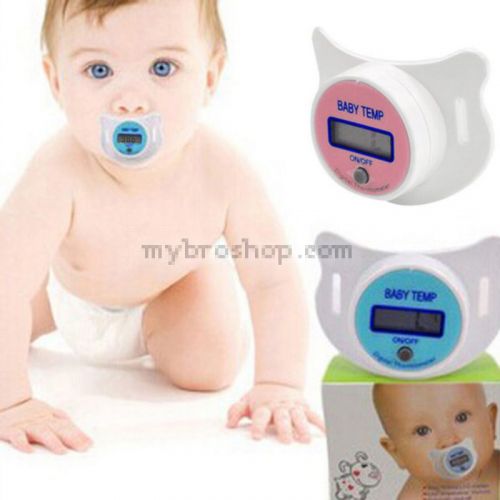 Дигитален термометър биберон с цифров екран за бебете и малки деца два цвята за момчета и момичета