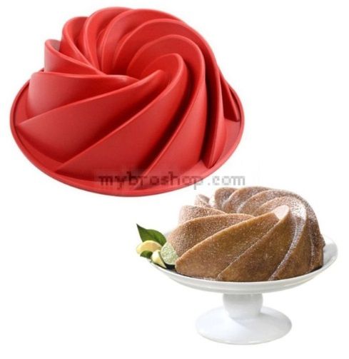 Голяма  висококачествена силиконова форма - тава за направа и печене  на кекс торта желирани сладкиши и мн др.