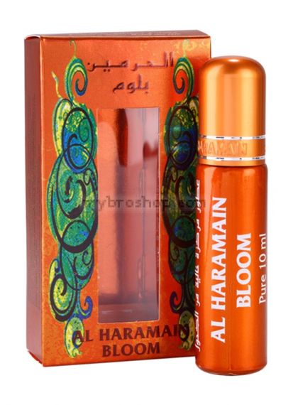 Натурално арабско олио -Парфюмно масло Al Haramain BLOOM 10мл Aромат на мускус, агарово дърво Ориенталски 0% алкохол