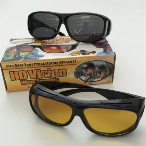2 чифта очила за нощно и дневно шофиране Hd Vision - без повече блясъци в очите