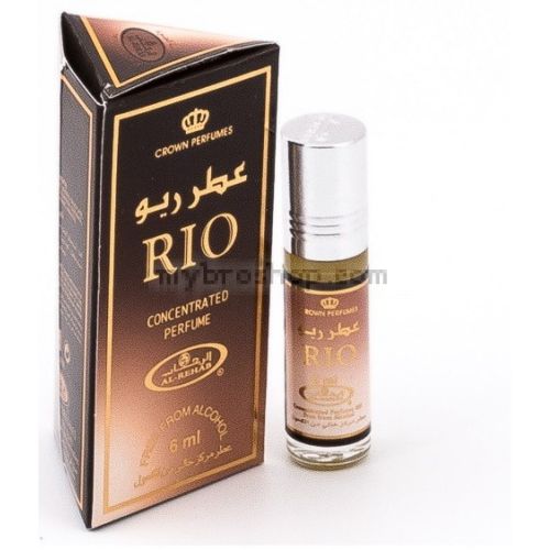 Арабско олио парфюмно масло Al Rehab RIO 6ml   Аромат на тютюн и сандалово дърво  0% алкохол