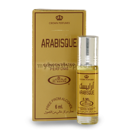 Арабско олио парфюмно масло от Al Rehab 6мл  ARABISQUE  традиционен ориенталски аромат на  кехлибар с мускус 0% алкохол