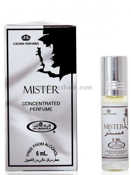 Арабско олио парфюмно масло Al Rehab Mister 6ml приятен мъжки аромат с пикантни, дървесни нотки Ориенталски аромат 0% алкохол