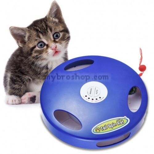 Интерактивна играчка за котки “Хвани опашката на мишката“ за домашният ви любимец