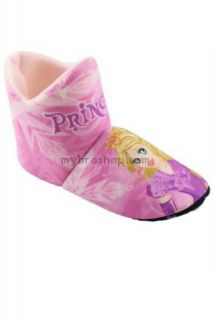 Меки и топли дентски пантофи Принцеси розови високи с поларен текстил - размери 30-35