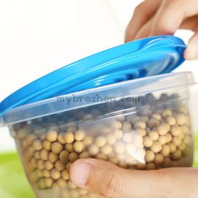 Комплект 5бр пластмасови кутии за съхранение на  храна и продукти
