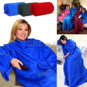 Одеяло с ръкави Snuggie , Син, 175х135см.