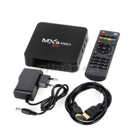 Смарт ТВ Бокс, Android 7.1 TV BOX, безплатна телевизия, 4K, HDMI, Wi-Fi, Internet TV, Черен