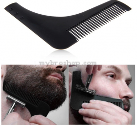 Уницерсален гребен-шаблон за оформяне на брада мустаци и бакенбарди 