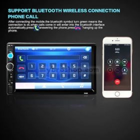 Мултимедия ZAPIN 7010B 2DIN,Bluetooth V2.0 Автомобилен аудио видео,MP5 плейър + камера бонус