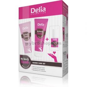 Delia Set My Lovely Hands 3 pcs. / Cream, Peeling, Nail condititoner / Комплект Грижа за ръце