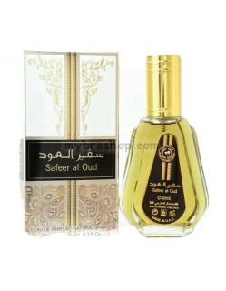 Арабски парфюм Ard Al Zaafaran Safeer al OUD 50 мл тамян, уд, кедър и гваяково дърво.- Ориенталски аромат 0% алкохол